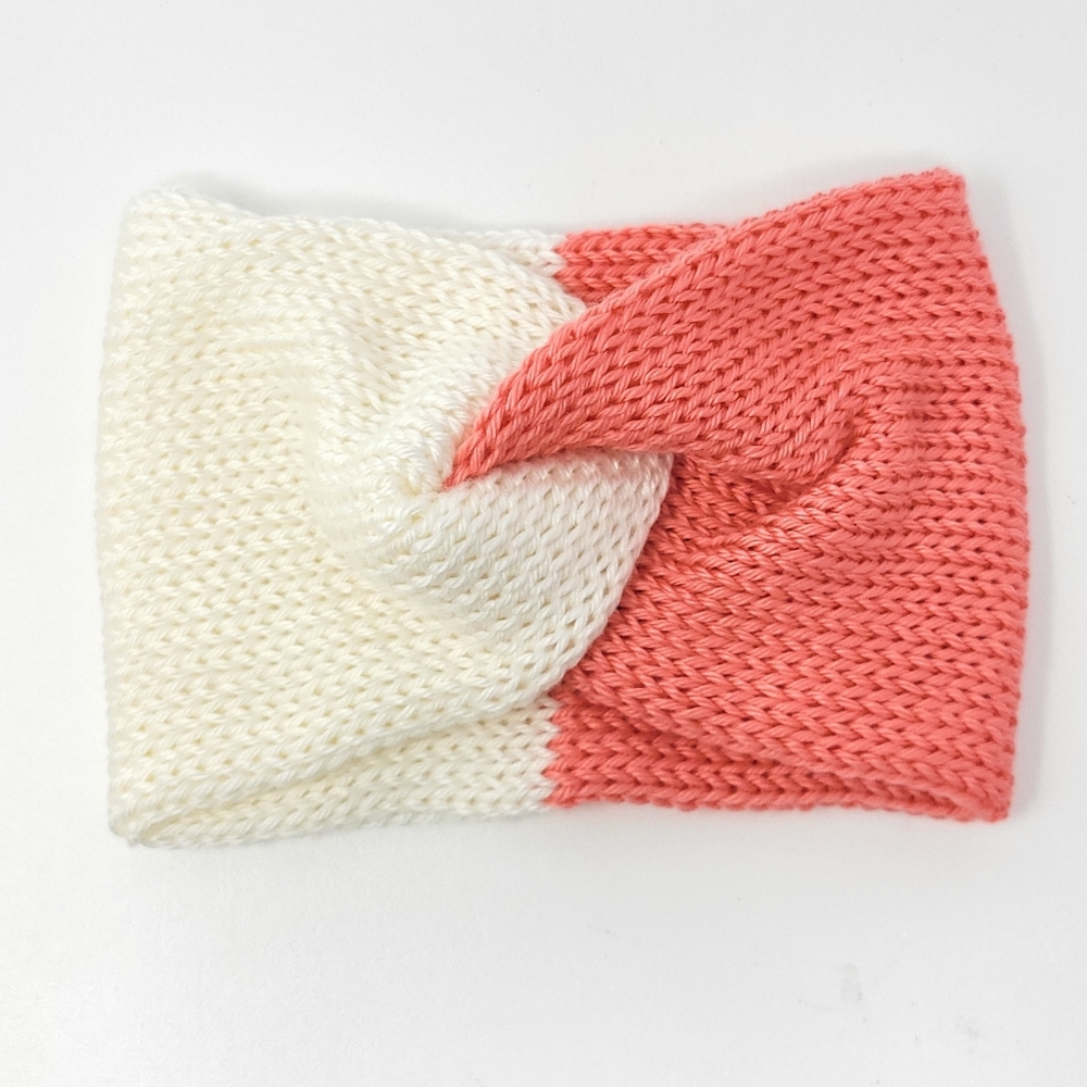 Knitted twisted headband